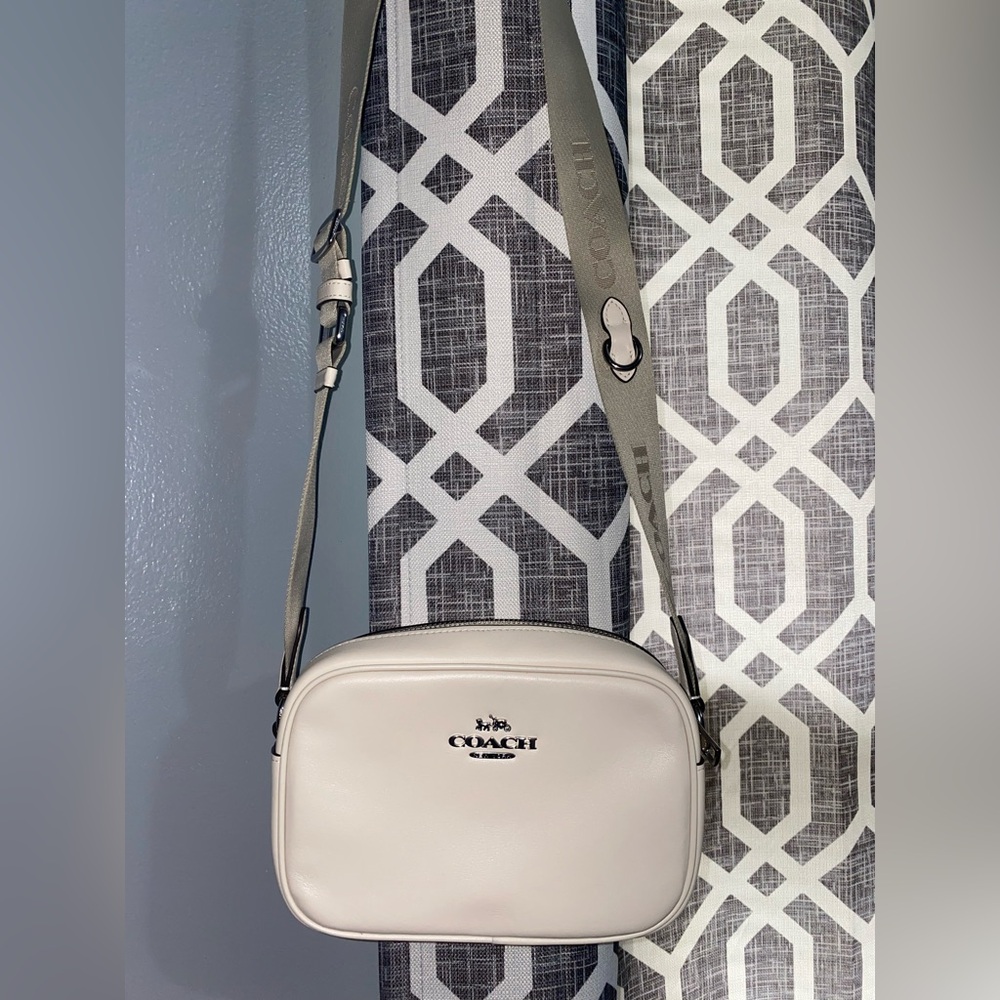Coach chalk with silver jamie camera bag